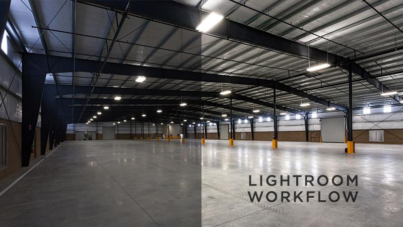 Empty Industrial Warehouse Lightroom Processing Workflow